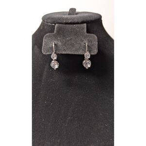 Bella Luce 5.92CTW White Diamond Simulants Rhodium Over Sterling Silver Earrings